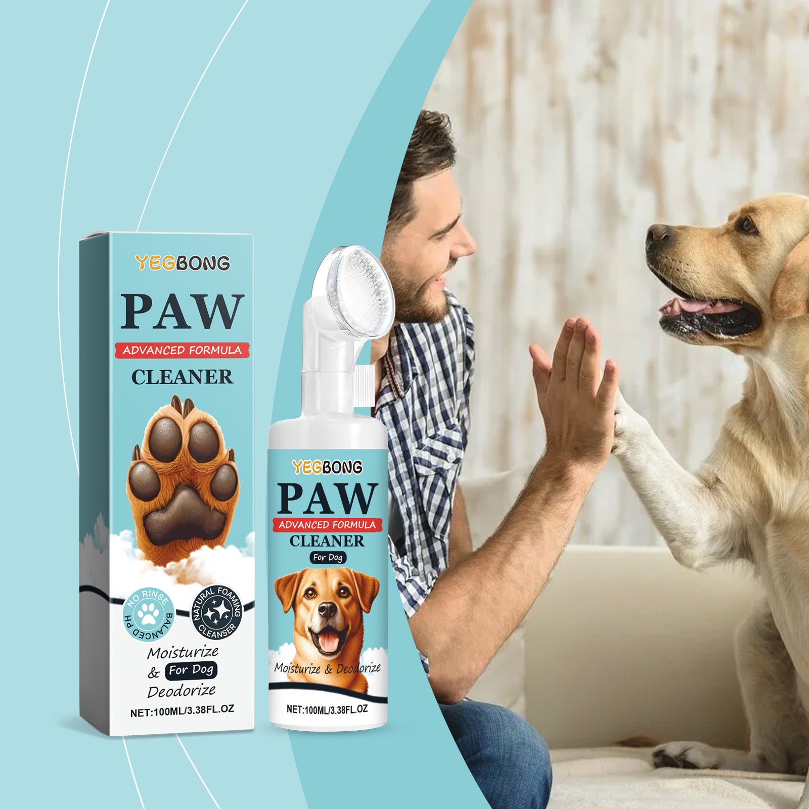 Dogs and Cats Paw Cleaner and Moisturizer